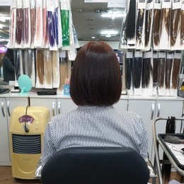광주붙임머리/광주붙임머리 칼단발 머리도 자연스럽게~~