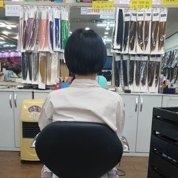 광주붙임머리/두상 커보이지 않는 편안한 붙임머리~~