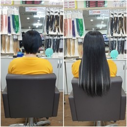 숏컷머리도 티나지않게 잘하는 광주붙임머리 전문점 센스
