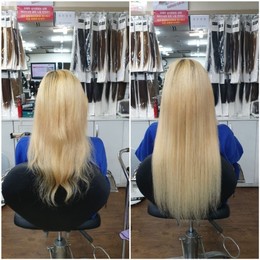 광주붙임머리/탈색모 붙임머리 편하고 자연스럽게